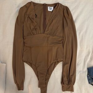 Brown bodysuit